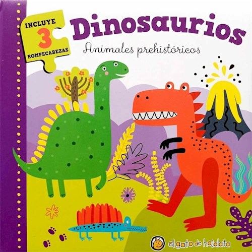 Papel Dinosaurios, 3 Rompecabezas