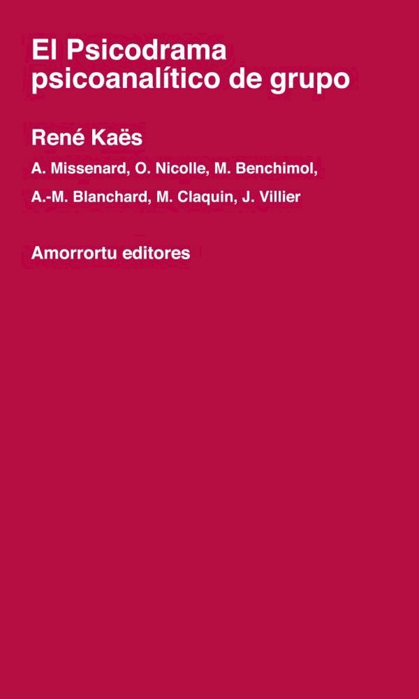 Papel El psicodrama psicoanalítico de grupo