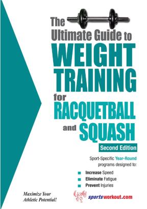 E-book The Ultimate Guide To Weight Training For Racquetball & Squash