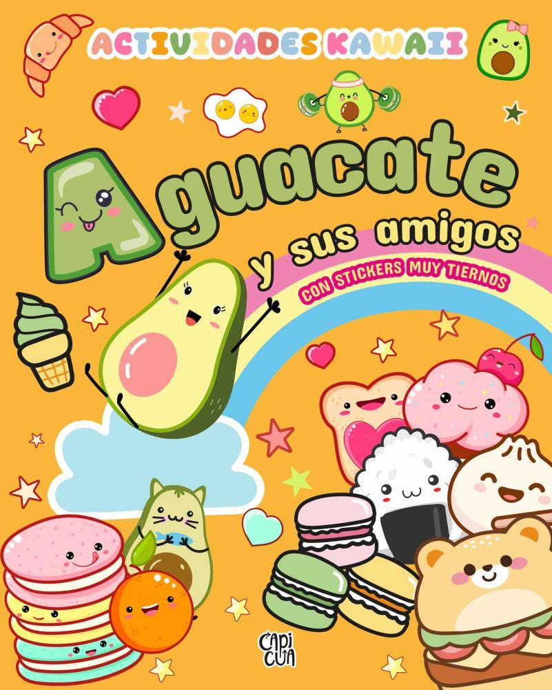 Papel Actividades Kawaii-Aguacate Y Sus Amigos