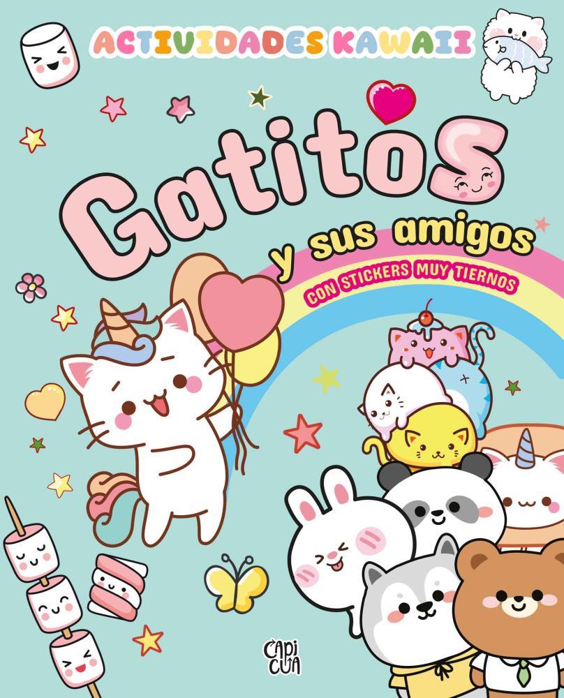 Papel Actividades Kawaii-Gatitos Y Sus Amigos