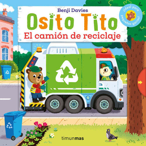 Papel Osito Tito Camion De Reciclaje