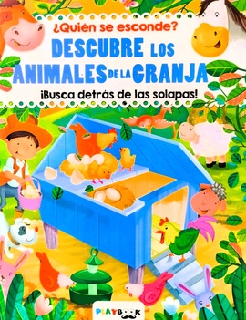 Papel QUIEN SE ESCONDE? DESCUBRE LOS ANIMALES DE LA GRANJA BUSCATE DETRAS DE LAS SOLAPAS!