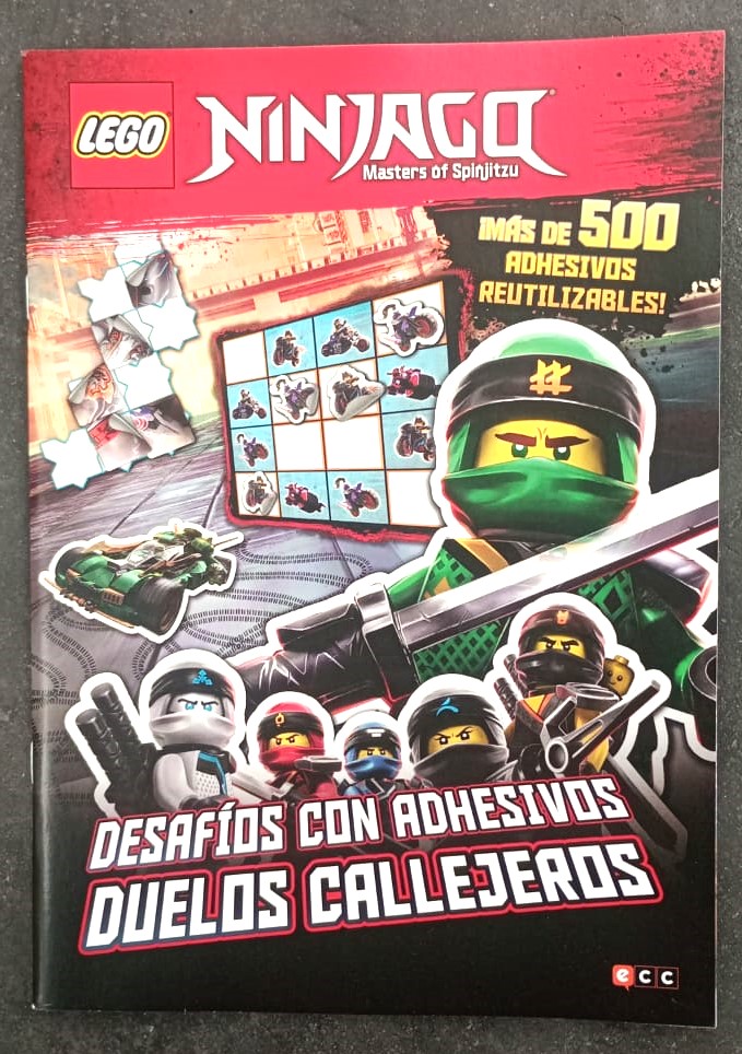 Papel LEGO Ninjago. Desafíos con adhesivos. Duelos callejeros