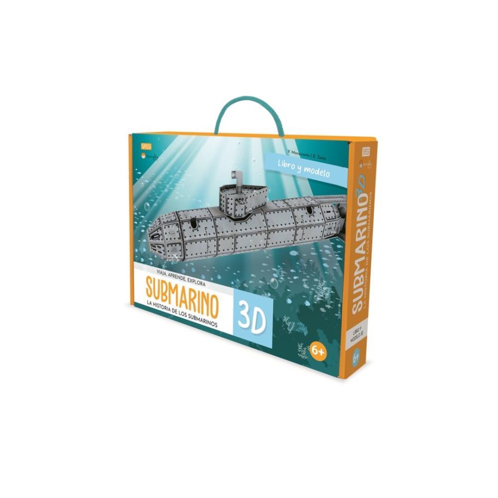 Papel Construye El Submarino 3D