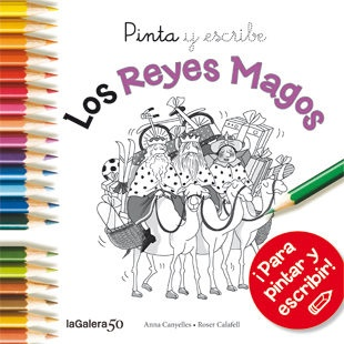 Papel Pinta y escribe: Los Reyes Magos