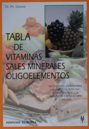 Papel Tabla De Vitaminas, Sales Minerales Y Oligoe