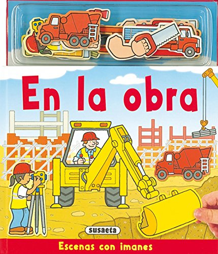 Papel EN LA OBRA ESCENA CON IMAGENES CON IMANES IMPRENTA MAYUSCULA