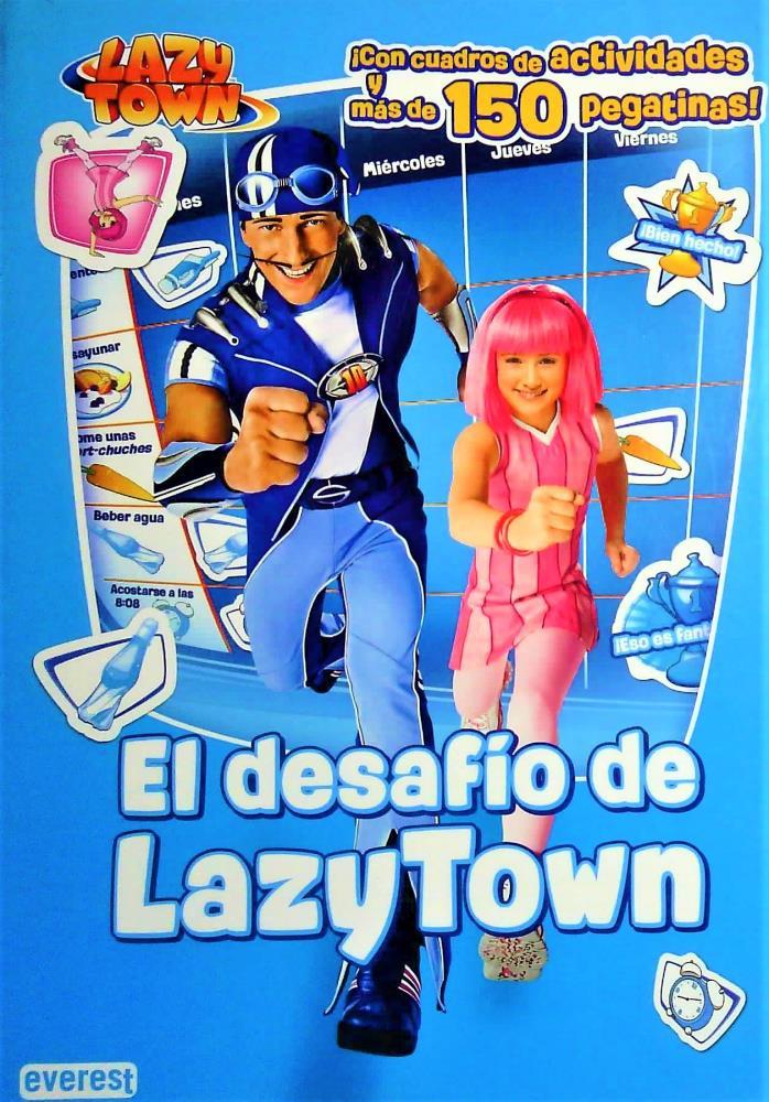 Papel EL DESAFIO DE LAZY TOWN CON CUADROS DE ACTIVIDADES