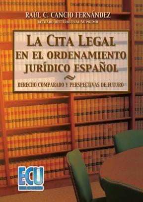 E-book La Cita Legal En El Ordenamiento Jurídico Español