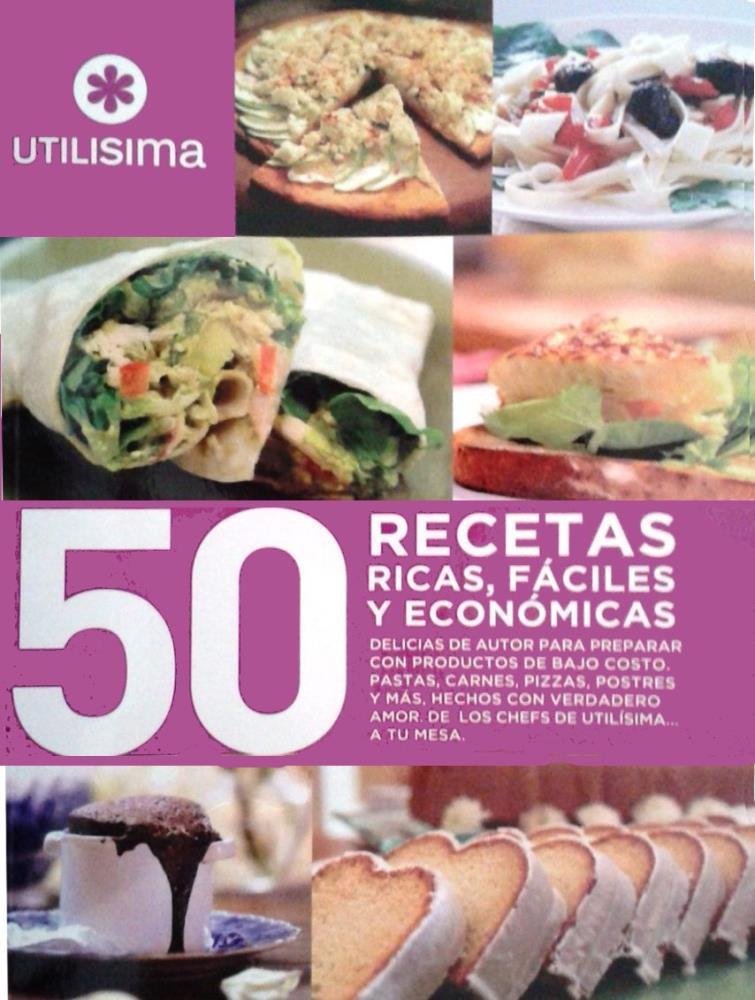 Papel 50 Recetas Ricas, Faciles Y Economicas**