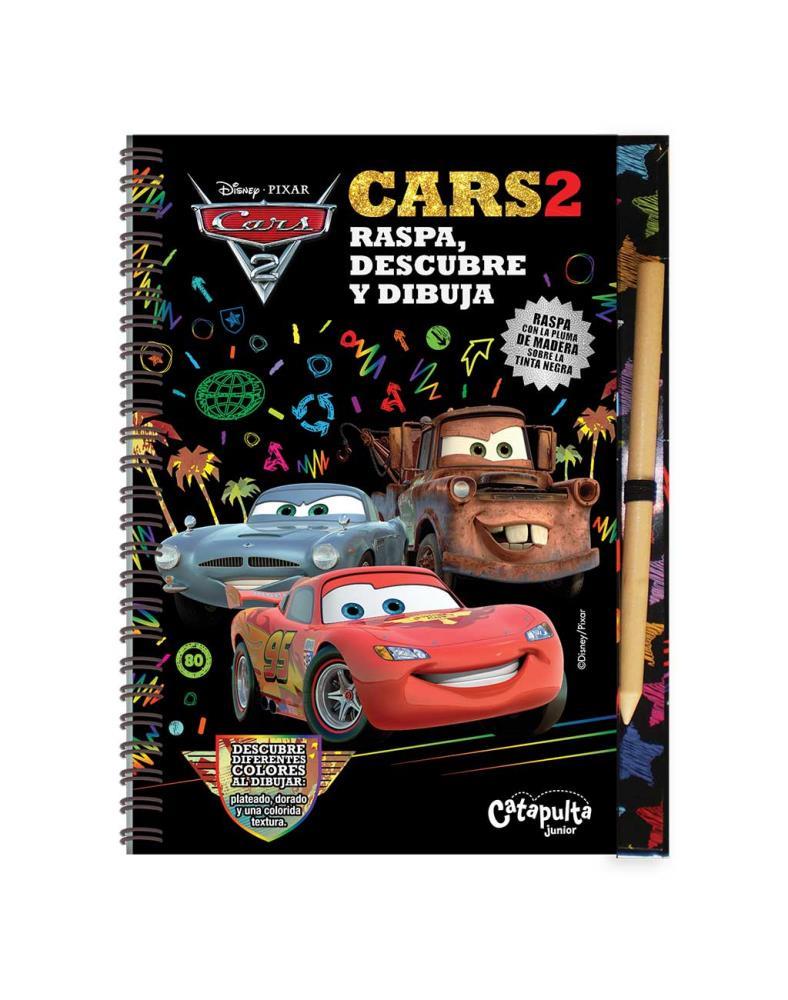 Papel Raspa, descubre y dibuja: Cars 2