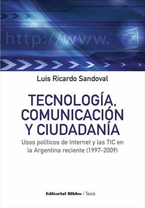 E-book Tecnología, Comunicación Y Ciudadanía