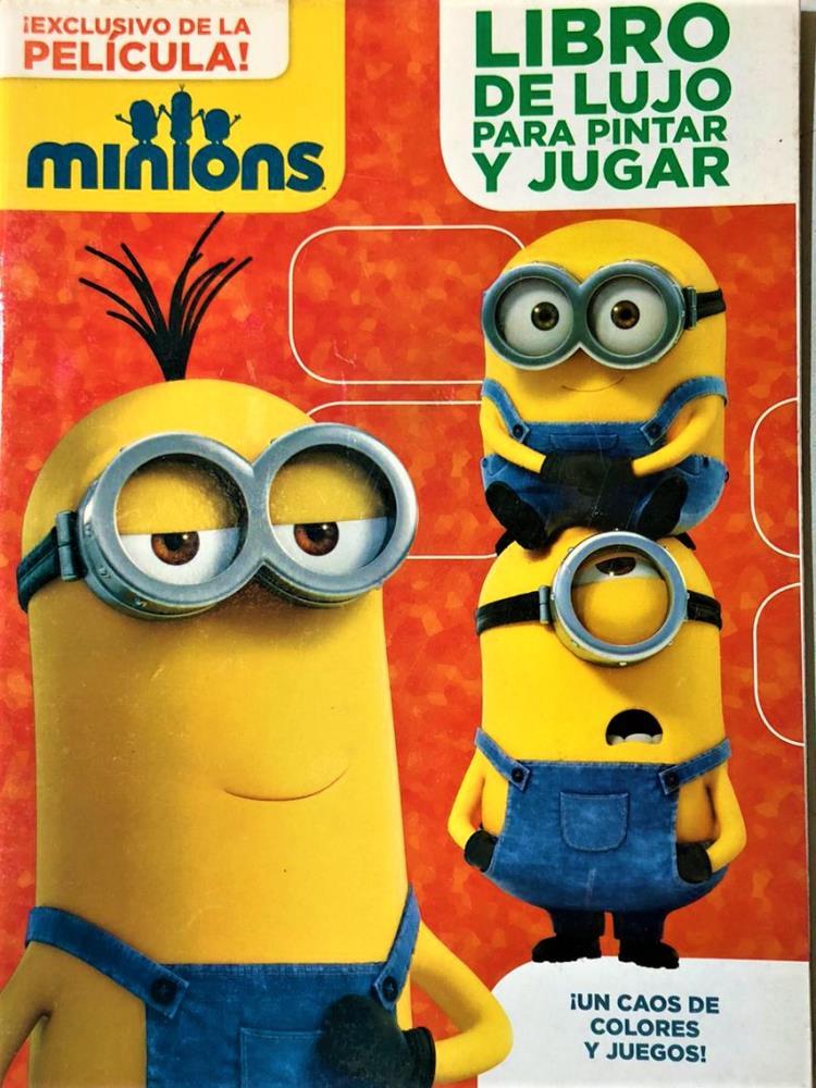 Papel MINIONS LIBRO DE LUJO PARA PINTAR Y JUGAR