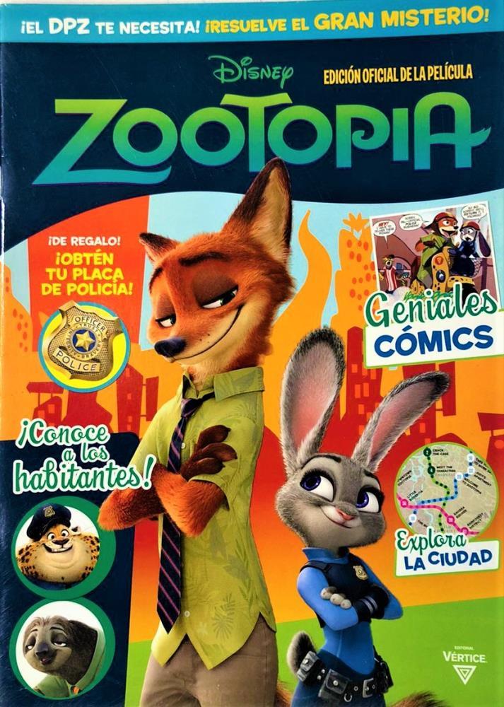 Papel DISNEY ZOOTOPIA ¡CONOCE A LOS HABITANTES!