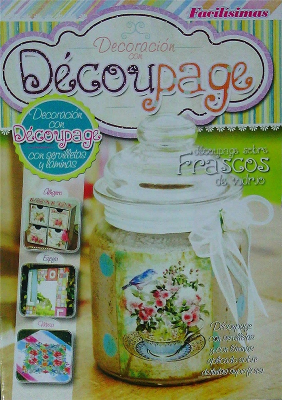 Papel DECORACION CON DECOUPAGE FRASCOS