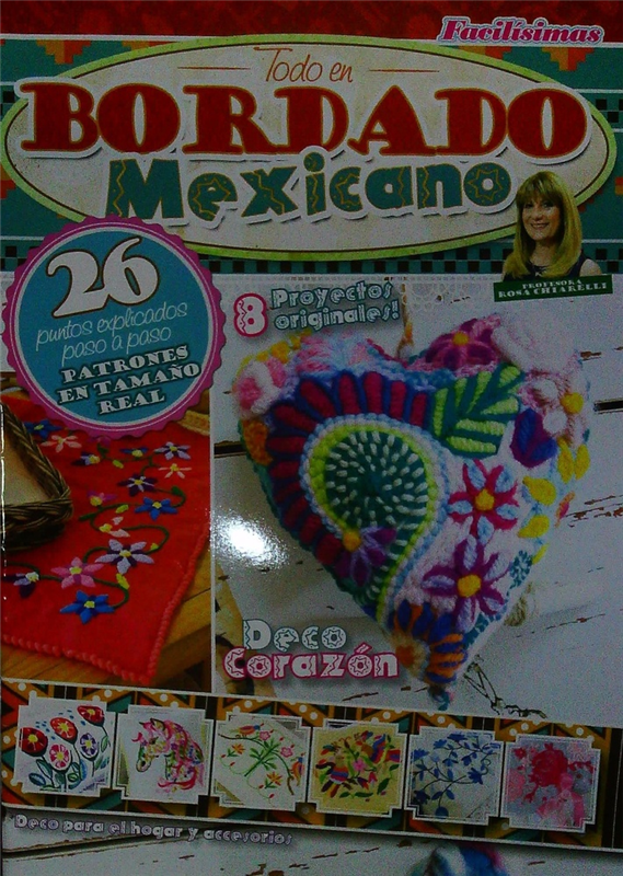 Papel TODO EN BORDADO MEXICANO 26 PUNTOS DECO CORAZON