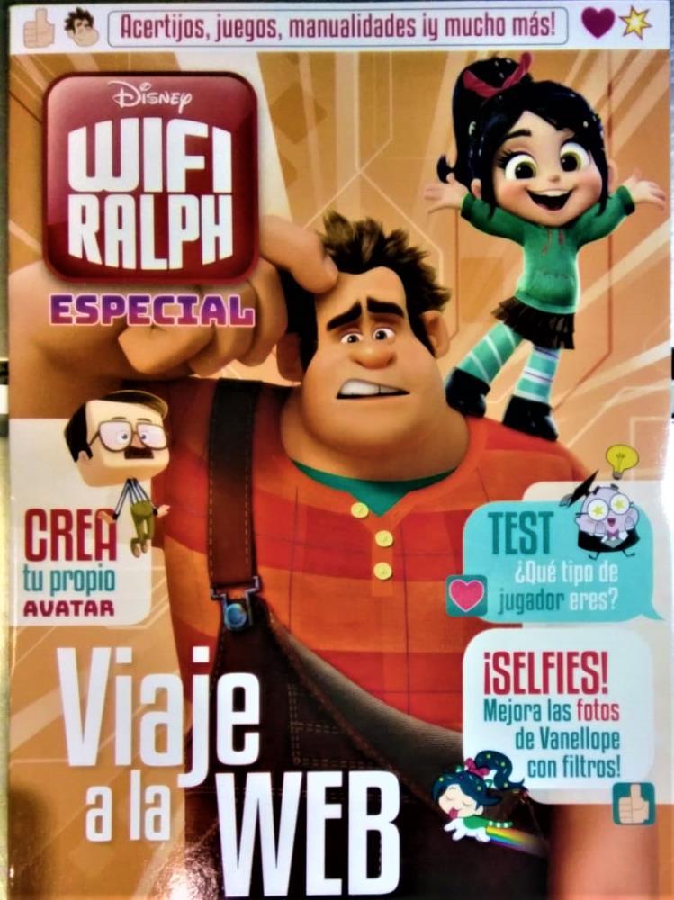 Papel VIAJE A LA WEB WIFI RALPH ACERTIJOS,JUEGOS,MANUALIDADES