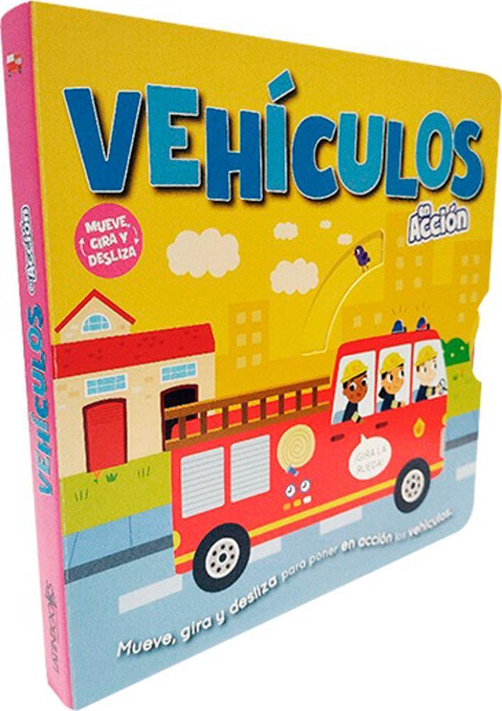 Papel Vehiculos En Accion - Mueve, Gira Y Desliza -